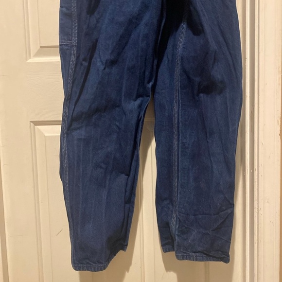 Red Kap Blue Denim Overalls Men’s Size 40x32 - Picture 2 of 11
